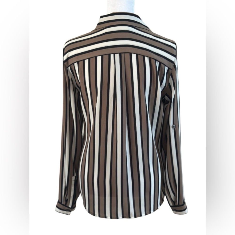 Ann Taylor LOFT Striped Button-Down Blouse - Picture 2 of 5